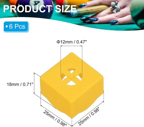 PATIKIL Pool Chalk Holder, Billiard Chalk Storage Holder Portable Cue Chalk Holder Billiard Pool Table Accessory in Saudi Arabia