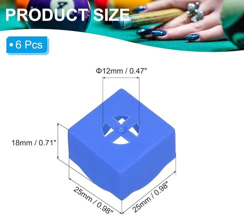 PATIKIL Pool Chalk Holder, Billiard Chalk Storage Holder Portable Cue Chalk Holder Billiard Pool Table Accessory in Saudi Arabia