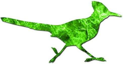 Roadrunner Bird - Vinyl Decal Sticker - 7.35" x 3.75" - Red in Saudi Arabia