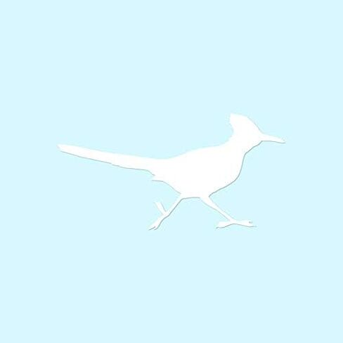 Roadrunner Bird - Vinyl Decal Sticker - 7.35" x 3.75" - Red in Saudi Arabia