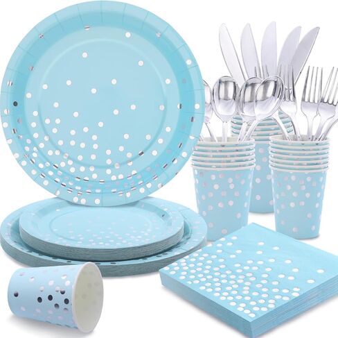 175 Pcs Sage Green Plates and Napkins Party Supplies - Sage Green Paper Plates Serve 25 Guests - Sage Green and Gold Disposable Plates Sets for Holiday Wedding Birthday Party Decoration in Saudi Arabia