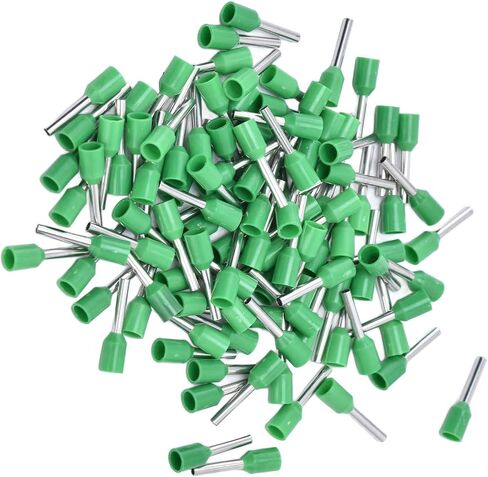 1000pcs طابق معزول فيرول المعزول 16AWG طرفية طرفية محطات تجعيد الدبوس الكهربائي الموصل 16AWG موصلات نهاية الحبل المعزول (E1512) in Saudi Arabia
