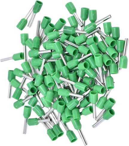 1000pcs طابق معزول فيرول المعزول 16AWG طرفية طرفية محطات تجعيد الدبوس الكهربائي الموصل 16AWG موصلات نهاية الحبل المعزول (E1512) in Saudi Arabia
