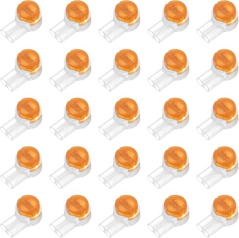 uxcell Wire Connectors Assortment Kit, K2/UY2 Crimp Terminal Connectors Assortment Kit, Butt Connectors, for Waterproof Telephone Line Data Phone Wire Connector, Orange, 20pcs in Saudi Arabia