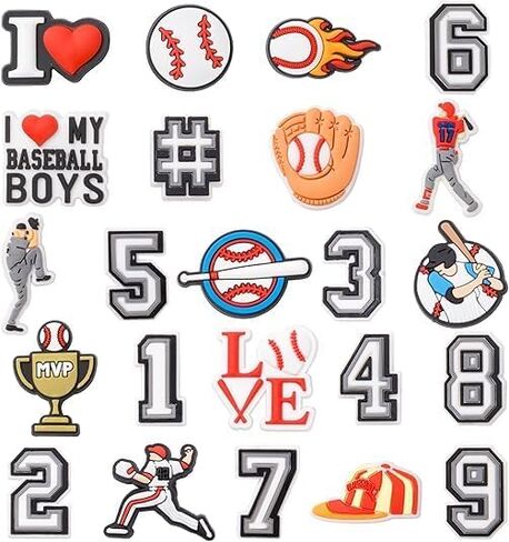 سحر الأحذية للرجال الصبي، والأرقام والسحر الرياضية لتزيين الأحذية تسد، كرة السلة البيسبول كرة القدم كرة القدم هدية للبنين الأطفال المراهقين والبالغين in Kuwait