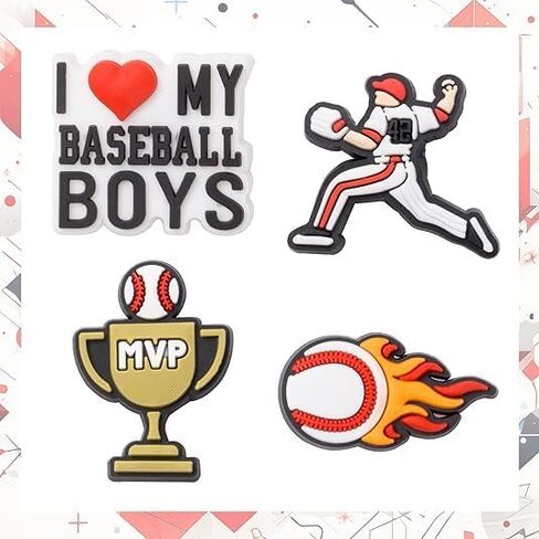 سحر الأحذية للرجال الصبي، والأرقام والسحر الرياضية لتزيين الأحذية تسد، كرة السلة البيسبول كرة القدم كرة القدم هدية للبنين الأطفال المراهقين والبالغين in Kuwait