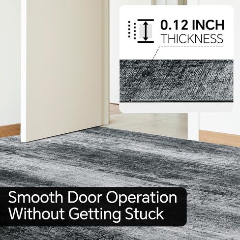 HOMBYS 9x12 Modern Area Rug for Living Room Bedroom, Large Boho Floor Carpet with Non-Slip Backing for Indoor Office Dining Room, Abstract Home Deco Non-Shedding, Khaki, Machine Washable in Kuwait