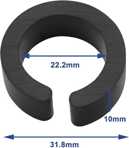 Create idea 8PCS 22.2/25.4mm Open Type Rubber Reducer Shim for 31.8mm Bicycle Handlebar Adapter or Mount Compatible with Bike Computer Mounts Bottle Holders in Saudi Arabia