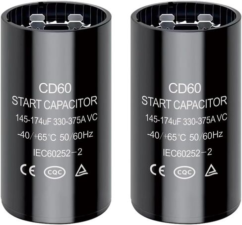 216-260 uf/MFD CD60 Round Start Capacitor ±20% 50/60 Hz 330-375 VAC Round Motor Well Pump Start Capacitor (216-260 uf/MFD, 1) in Saudi Arabia