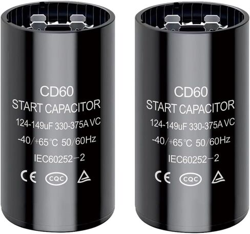 216-260 uf/MFD CD60 Round Start Capacitor ±20% 50/60 Hz 330-375 VAC Round Motor Well Pump Start Capacitor (216-260 uf/MFD, 1) in Saudi Arabia