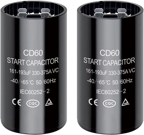 216-260 uf/MFD CD60 Round Start Capacitor ±20% 50/60 Hz 330-375 VAC Round Motor Well Pump Start Capacitor (216-260 uf/MFD, 1) in Saudi Arabia