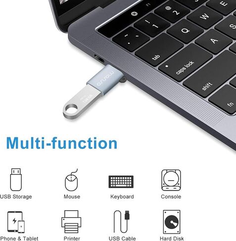 MOSISO USB C to USB Adapter 3 Pack, USB Type-C to USB Connector in Kuwait