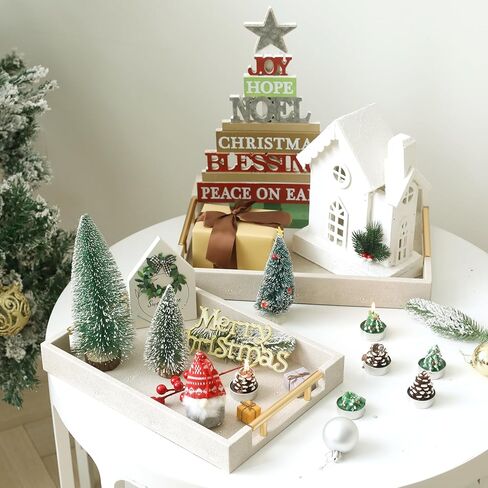 مجموعة من 2 صينية تقديم من الرخام الأبيض المزيف مع مقابض معدنية مصقولة بالذهب، صينية خشبية بيضاء مزخرفة من جلد البولي يوريثان مع ذهبي مصقول لطاولة القهوة وديكور طاولة وحدة التحكم العثمانية in Kuwait