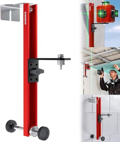 Laser Level Bracket, Aluminum Alloy Laser Level Adapter, Adjustable Hanging Wall Laser Level Bracket, Wall Infrared Lifting Support Bracket Decoration Ceiling Leveling Meter Hanging Bracket in Saudi Arabia