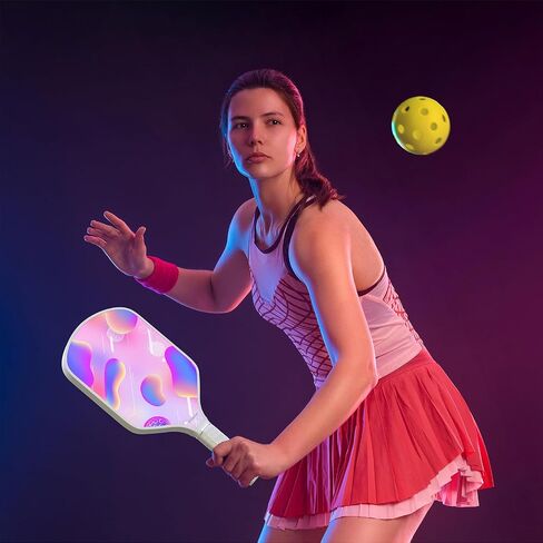 مجموعة Pickleball Paddles من 2 ، مجداف المخلل المصنوع من الألياف الزجاجية و polypropylene العسل - تشمل مجاذيف ، 4 كرات ، وحقيبة المخلل in Saudi Arabia