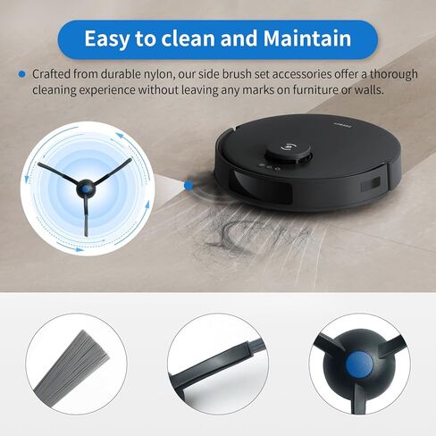 21 حزمة T30S Presace Parts فقط لـ ECOVACS DEEBOT T30S ، T30S AI ، T30S PRO ، T30S CARE ROBOT Accessories Kit ، فرشاة واحدة على شكل حرف V ، 4 مرشحات HEPA ، 4 منصات MOP ، 6 فرشاة جانبية ، 6 أكياس غبار in Kuwait