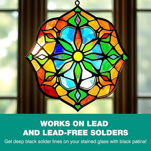 Liquid Zinc Flux for Stained Glass - 4oz - Stained Glass Flux for Soldering Work, Glass Repair and More - Liquid Flux for Stained Glass Solder - Stain Glass Tools and Supplies - Stained Glass Kit in Saudi Arabia