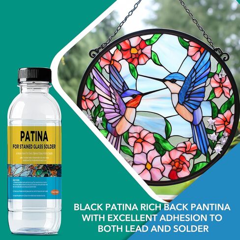Liquid Zinc Flux for Stained Glass - 4oz - Stained Glass Flux for Soldering Work, Glass Repair and More - Liquid Flux for Stained Glass Solder - Stain Glass Tools and Supplies - Stained Glass Kit in Saudi Arabia