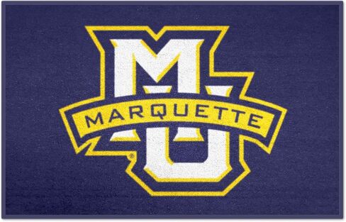 FANMATS 1604 Marquette Golden Eagles Basketball Shaped Rug - 27in. Diameter, Basketball Design, Sports Fan Accent Rug in Saudi Arabia