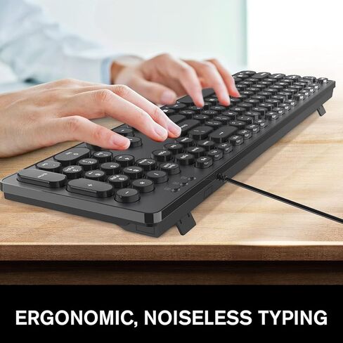 cimetech 2.4GHz Wireless Keyboard with Number Pad Full Size Design for Laptop Desktop PC Tablet, Windows iOS Android - Grey in Saudi Arabia