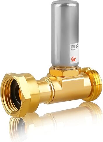 Water Hammer Arrestor for Washing Machine, 3/4 Inch Swivel FHT x 3/4 Inch MHT, Stainless Steel Angle Hammer Arrestor, Applicable for Garden Hose, Faucet, Sprinkler, Plumbing and Toilet (Pack of 2) in Saudi Arabia