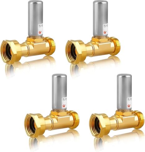 Water Hammer Arrestor for Washing Machine, 3/4 Inch Swivel FHT x 3/4 Inch MHT, Stainless Steel Angle Hammer Arrestor, Applicable for Garden Hose, Faucet, Sprinkler, Plumbing and Toilet (Pack of 2) in Saudi Arabia