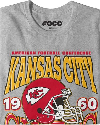 FOCO Men's NFL Team Logo Classic Helmet Long Sleeve T-Shirt in Saudi Arabia