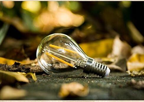 CTKcom 2W G45/G14 Candelabra LED Bulbs Dimmable(4 Pack)- E14 Base Vintage Edison LED Bulb 20W Equivalent 2700K Warm White Lamp for Home,Pendant Lights,Sconces,Antique Light Fixtures 110V~130V AC in Saudi Arabia