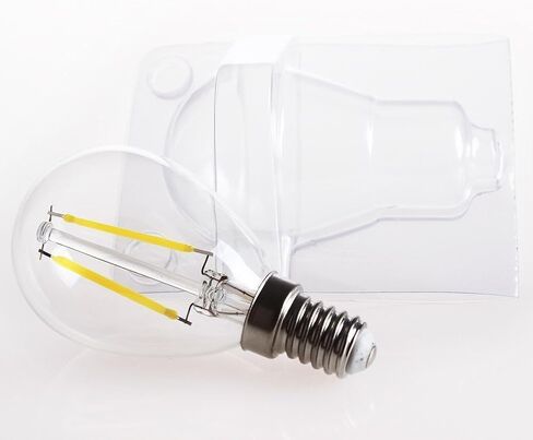 CTKcom 2W G45/G14 Candelabra LED Bulbs Dimmable(4 Pack)- E14 Base Vintage Edison LED Bulb 20W Equivalent 2700K Warm White Lamp for Home,Pendant Lights,Sconces,Antique Light Fixtures 110V~130V AC in Saudi Arabia