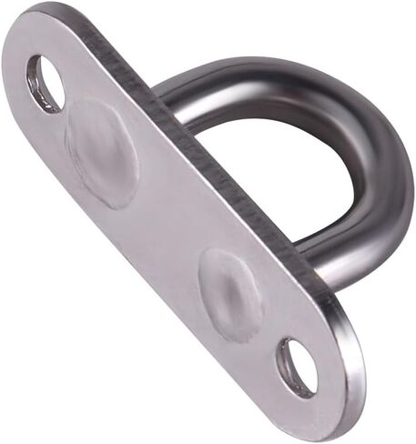 Pad Eye Plate U Hooks 4 Pcs 3.15 inch/M8 Stainless Steel Ceiling Hook Ring Hooks Heavy Duty Wall Mount Hanging Hardware Fitting with Screws for Yoga Hammock Swing Boat in Saudi Arabia