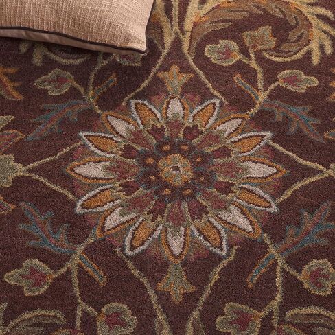 سجادة SAFAVIEH Heritage Collection - 2'3" x 8'، بني وذهبي، صوف شرقي تقليدي مصنوع يدويًا، مثالية للمناطق ذات حركة المرور العالية في غرفة المعيشة وغرفة النوم (HG921A) in Saudi Arabia