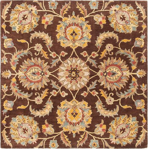 سجادة SAFAVIEH Heritage Collection - 2'3" x 8'، بني وذهبي، صوف شرقي تقليدي مصنوع يدويًا، مثالية للمناطق ذات حركة المرور العالية في غرفة المعيشة وغرفة النوم (HG921A) in Saudi Arabia