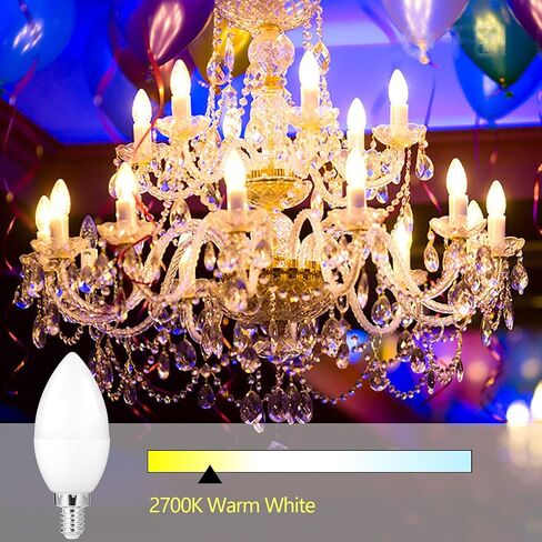 DIAMIAQ B11 LED Light Bulb E12 Candelabra Light Bulbs 5000K Daylight White Ceiling Fan Bulb Chandelier Bulbs Candle Bulbs for Ceiling Fan (6 Pack, Daylight White) in Kuwait