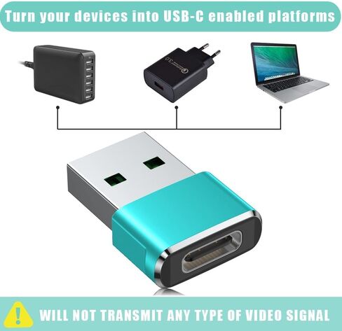 Basesailor USB to USB C Adapter 3 Pack,Type C Female to USB A Male Charger Cable Converter for Apple Watch Ultra iWatch Series 9 7 SE,AirPods Pro 2,iPhone 15 14 13 12 Plus Max,iPad 9 10 Air 4 5 Mini 6 in Saudi Arabia