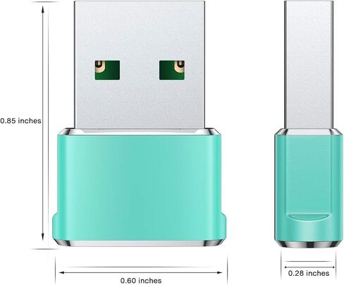 Basesailor USB to USB C Adapter 3 Pack,Type C Female to USB A Male Charger Cable Converter for Apple Watch Ultra iWatch Series 9 7 SE,AirPods Pro 2,iPhone 15 14 13 12 Plus Max,iPad 9 10 Air 4 5 Mini 6 in Saudi Arabia