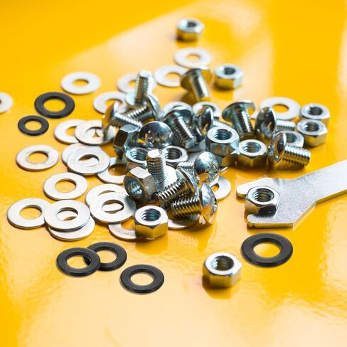 uxcell M5 x 10mm x 1mm Black Zinc Plated Flat Washers Spacers Fastener 200PCS in Saudi Arabia