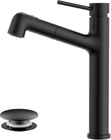 صنبور الحمام النيكل المصقول ، صنبور مقبض واحد ، صنبور حوض السحب مع نمطين صنبور ، صنبور عالي المستوى مع سدادة الصرف المنبثقة ، الفولاذ المقاوم للصدأ in Kuwait