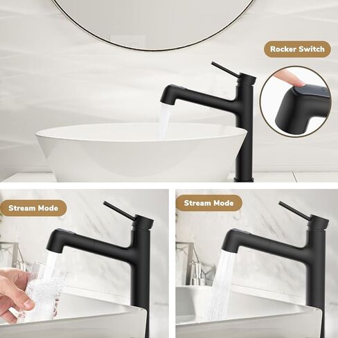 صنبور الحمام النيكل المصقول ، صنبور مقبض واحد ، صنبور حوض السحب مع نمطين صنبور ، صنبور عالي المستوى مع سدادة الصرف المنبثقة ، الفولاذ المقاوم للصدأ in Kuwait