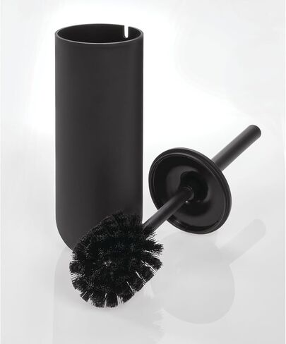 iDesign - 29567 Cade Bowl Brush and Holder, Toilet Cleaning Set for Bathroom, Matte Black 2 Each in Kuwait