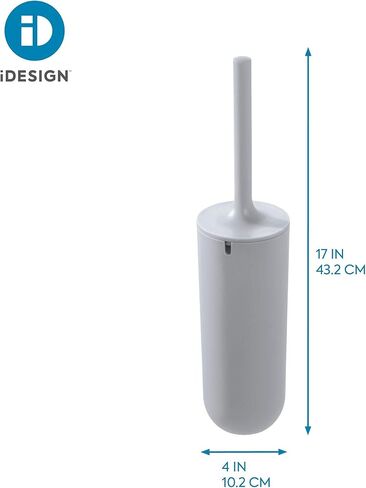 iDesign - 29567 Cade Bowl Brush and Holder, Toilet Cleaning Set for Bathroom, Matte Black 2 Each in Kuwait