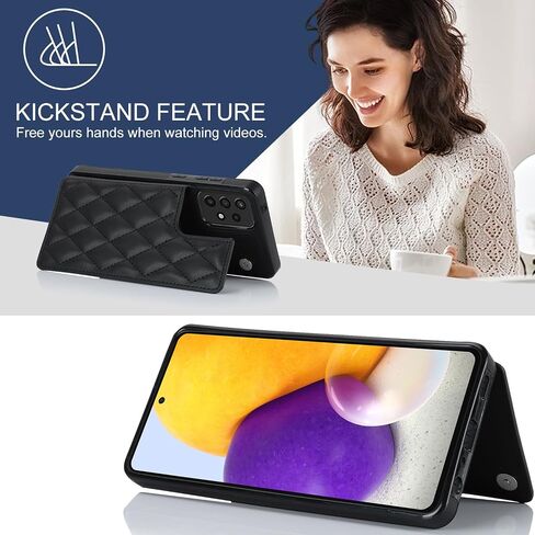 علبة الهاتف ASUWISH لـ Samsung Galaxy A52/A52S 5G محفظة مع واقي شاشة زجاجي مقسى وحامل بطاقة ائتمان RFID RFID Assore As 52 S 4G G5 52A S52 52S WAND MEN in Saudi Arabia