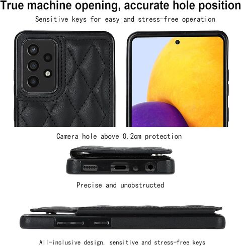 علبة الهاتف ASUWISH لـ Samsung Galaxy A52/A52S 5G محفظة مع واقي شاشة زجاجي مقسى وحامل بطاقة ائتمان RFID RFID Assore As 52 S 4G G5 52A S52 52S WAND MEN in Saudi Arabia
