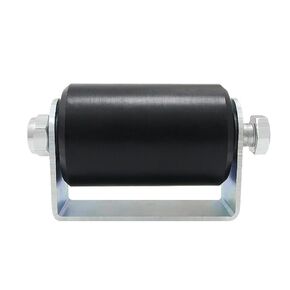 3in Sliding Gate Guide Roller Hard Nylon Sliding Rolling Gates Guider Anti Tipping Sealed Ball Bearing Side Roller Assembly Top Guide Rubber Wheels with Post Welded Bracket