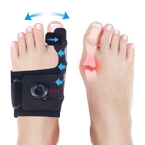 Bunion Corrector for Women Men Big Toe, Adjustable Knob Bunion Corrector Big Toe Straightener, Orthopedic Bunion Splint for Hallux Valgus Pain Relief(Right)