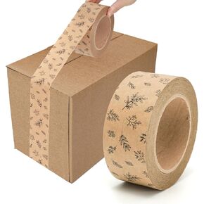55 Yard Kraft Paper Packing Tape Honey Bee Brown Gift Wrapping Tape Waterproof Shipping Tape for Small Business DIY Crafts Box Carton Decor in Kuwait