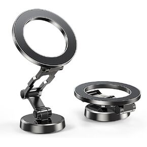 for Magsafe Car Mount, 360° Rotation All-Metal Magnetic Phone Holder for Car, Strong Magnets iPhone Car Holder Hands Free Phone Mount for Car Dash Fit for iPhone 15 14 13 Pro Max Plus