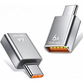 Type-C to USB Adapter Thunderbolt 3 to USB 3.0 OTG Converter Compatible with MacBook Pro/Air (2019, 2018,), Chromebook, Pixelbook, Microsoft Surface Go, Galaxy S8/S9/S10/S20/S21/S22, Note 8/9 Silvery