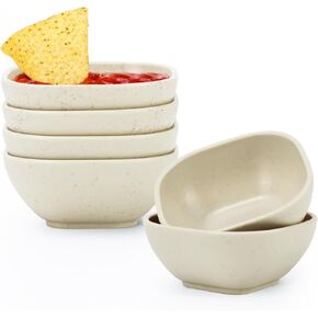 Homienly Wheat Straw Bowl Sets of 6-36oz Cereal Bowls with Textured Design,Microwave and Dishwasher Safe Bowls,Soup Bowl Sets Alternative for Plastic Bowls for Serving Soup,Salad - Multi
