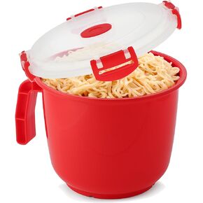 Tafura 2 Pack Microwavable Soup Bowl with Lid - 34 Oz BPA Free Noodle Bowl & Soup Cup - Leakproof Oatmeal Container To-Go