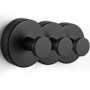 Suction Cup Hooks, Shower Hooks for Inside Shower, No-Drill Towel Hook Stainless Steel Waterproof Suction Hooks for Wreaths, Loofah, Towel, Coat, Bath Robe (Chrome, 6Pcs)